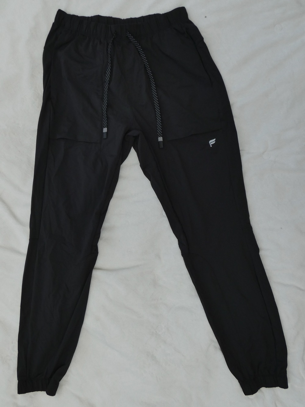 Men's Fabletics The One Black Jogger Pants with Elastic Waist- size small